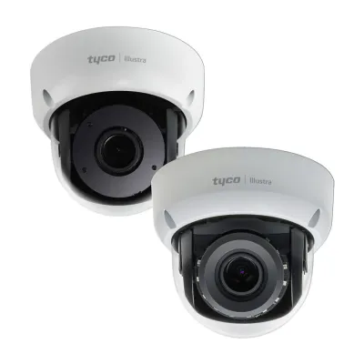 ExacqVision - IFS08D2OCWITB - Illustra Flex 8MP MiniDome, 3.4-9mm, outdoor, Vandal, Clear, White, TDN w/IR, TWDR