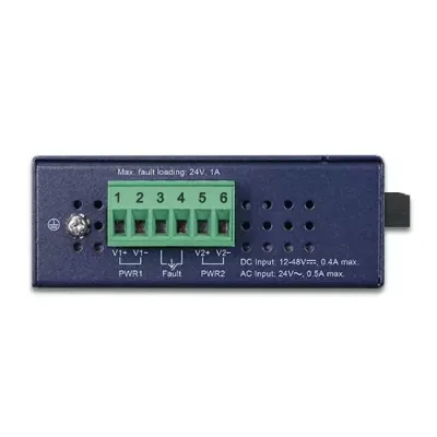 Planet - IFT-802T - IP30 Slim type Industrial Fast Ethernet Media Converter SC MM (-40 to 75 degree C)