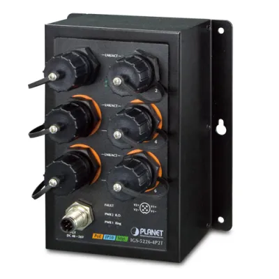 Planet - IGS-5226-4P2T - Industrial EN50155 4-Port 10/100/1000T 802.3at PoE + 2-Port 10/100/1000T Managed Ethernet Switch