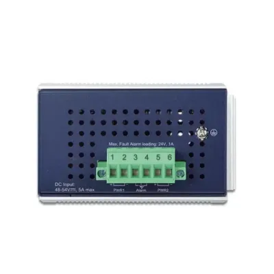 Planet - IGS-824UPT - IP30 Industrial 4-Port 10/100/1000T 95W 802.3bt PoE + 2-Port 10/100/1000T + 2-Port 100/1000X SFP Gigabit Ethernet Switch(802.3bt Type-4, BT/Legacy and Force DIP switch, -40 to 75 C, dual 48V~54V DC, PoE Usage LED)