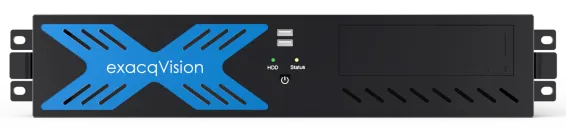 ExacqVision - 1608-06T-R2A-E - 6TB A-Series Hybrid 2U Recorder Enterprise Win10 With 8 IP Cameras Licenses and 16 Analog