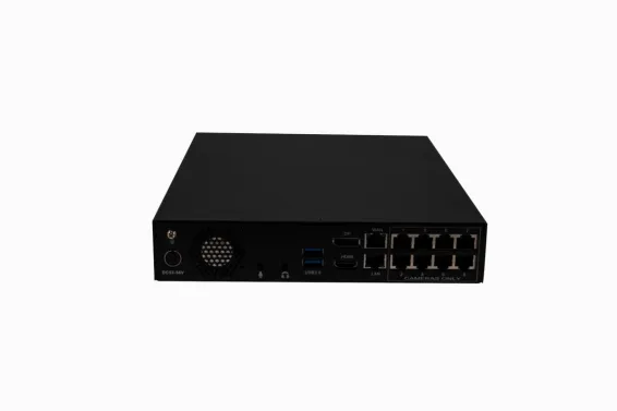ExacqVision - IP04-06T-GP08 - 6 TB G-Series Desktop PoE Recorder with 8 PoE+ IP Camera Ports