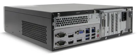 EXACQ - 1608-12T-1QL-E - Hybrid Desktop Q-Series exacqVision NVR with 8 IP Enterprise licenses (32 max) and 16 analog channels, 12TB Internal storage. Linux Ubuntu 22.04 LTS OS on SSD, 8GB RAM, Dual 2.5GbE on-board, 4 x USB, 1 x HDMI, 2 x DP, 1 x VGA