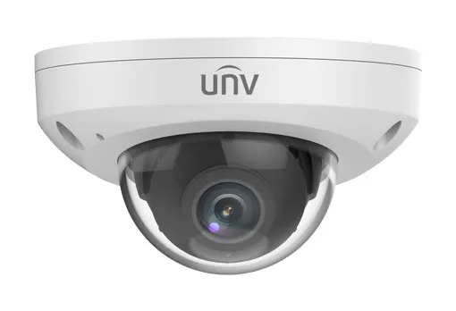Uniview - IPC312SR-VPF28-C - UNV 2MP Network Fixed Mini Dome(2.8mm,30m IR,SD Slot,3 Axis,PoE,Build-in MicroPhone,Audio,H.265)