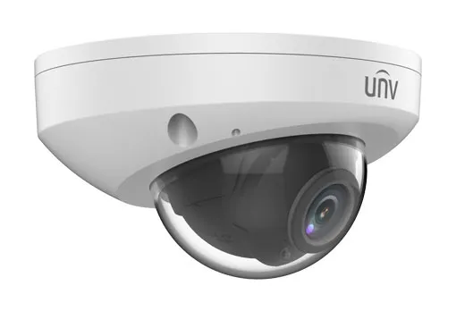 Uniview - IPC312SR-VPF28-C - UNV 2MP Network Fixed Mini Dome(2.8mm,30m IR,SD Slot,3 Axis,PoE,Build-in MicroPhone,Audio,H.265)