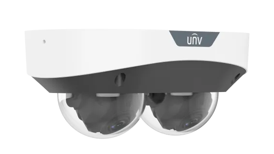Uniview - IPC3222SS-ADF40K-I1 - UNV 2MP Dual Lens Non-Splicing Dome Camera, 4.0mm