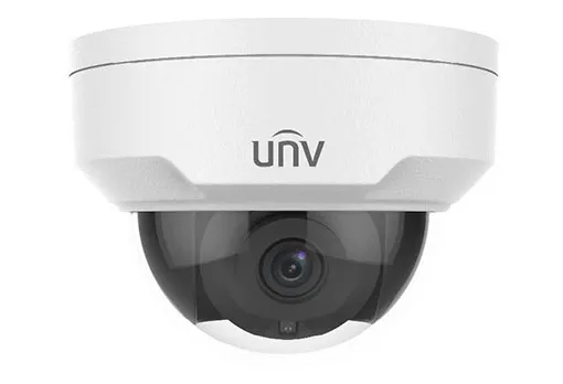Uniview - IPC324SS-DF28K-I0 - UNV 4MP Network Fixed Dome(LightHunter,Premier Protection,2.8mm,WDR,30m IR,SD Slot,3 Axis,PoE,H.265,Audio,Alarm)