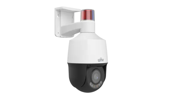 UNV - IPC6312LFW-AX5C-VG1 - UNV 2MP Active Deterrence Plastic PTZ Camera (2.7mm-13.5mm,Audio&Alarm, Two-Way Audio, Starlight, Auto Tracking)