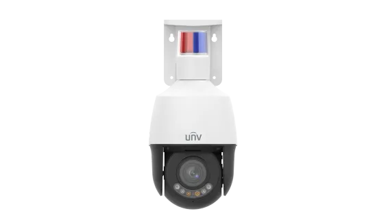 UNV - IPC6312LFW-AX5C-VG1 - UNV 2MP Active Deterrence Plastic PTZ Camera (2.7mm-13.5mm,Audio&Alarm, Two-Way Audio, Starlight, Auto Tracking)