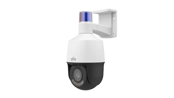 UNV - IPC6312LFW-AX5C-VG1 - UNV 2MP Active Deterrence Plastic PTZ Camera (2.7mm-13.5mm,Audio&Alarm, Two-Way Audio, Starlight, Auto Tracking)