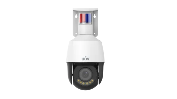 UNV - IPC6314LWH-AX5C-VG2 - UNV 4MP Active Deterrence Wise-ISP Plastic PTZ Camera (2.7mm-13.5mm,Audio&Alarm, Two-Way Audio, Starlight, Auto Tracking)