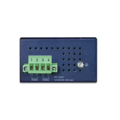 PLANET - IPOE-270-12V - Industrial 2-port Multi-Gigabit 802.3bt PoE++ Injector Hub w/12V Booster (-40~75C, 12~54VDC)