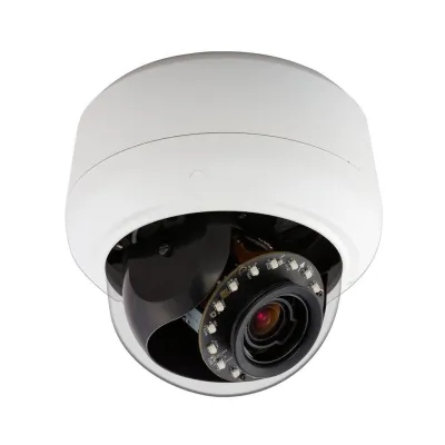 ExacqVision - IPS02D2OCWIT - Illustra Pro 2MP Mini-Dome, 3-9mm, Outdoor, Vandal, Clear Bubble, White Housing, TDN with IR, TWDR, Includes Video Intelligence Analytics