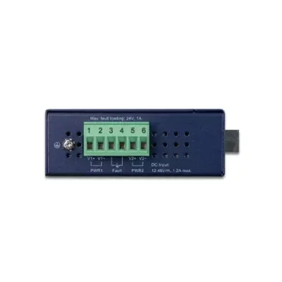 Planet - ISW-511TS15 - IP30 Slim Type 4-Port Industrial Ethernet Switch + 1-Port 100Base-FX(15KM) (-40 - 75 C)