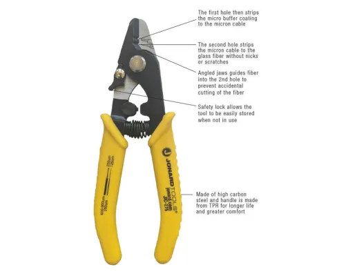 Jonard Tools - JIC-275 - Fiber Optic Stripper, Two Hole