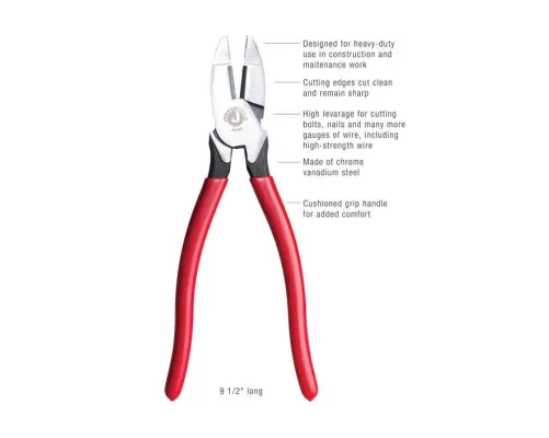 Jonard Tools - JIC-683 - Linesman's Side Cut Pliers