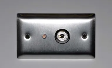 ETS - KMSP-1 - Mute Key Switch Plate Stainless Steel