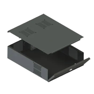 SPECO - LB3 - DVR Lock Box w/Fan, Rack Mountable, Removable Top DVRLB3