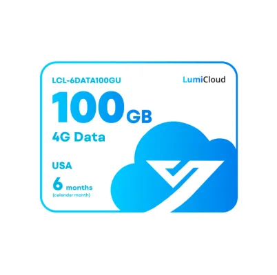 Luminys - LCL-6DATA100GU - LumiCloud 4G Data 100GB USA:  180 Day Data Plan