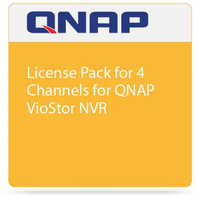 QNAP - LIC-CAM-NVR-4CH - License Pack for 4 Channels for QNAP VioStor NVR