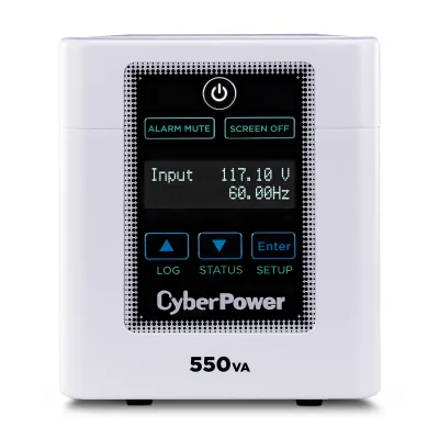 CYBERPOWER - M550L - CyberPower Medical Grade 550VA/440W UPS, 120V, (4) NEMA 5-15R-HG Outlets, NEMA 5-15P-HG Plug, Tested to UL 60601-1 3Yr Warranty