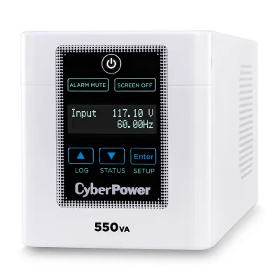 CYBERPOWER - M550L - CyberPower Medical Grade 550VA/440W UPS, 120V, (4) NEMA 5-15R-HG Outlets, NEMA 5-15P-HG Plug, Tested to UL 60601-1 3Yr Warranty