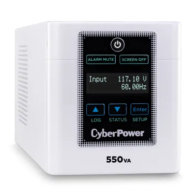 CYBERPOWER - M550L - CyberPower Medical Grade 550VA/440W UPS, 120V, (4) NEMA 5-15R-HG Outlets, NEMA 5-15P-HG Plug, Tested to UL 60601-1 3Yr Warranty