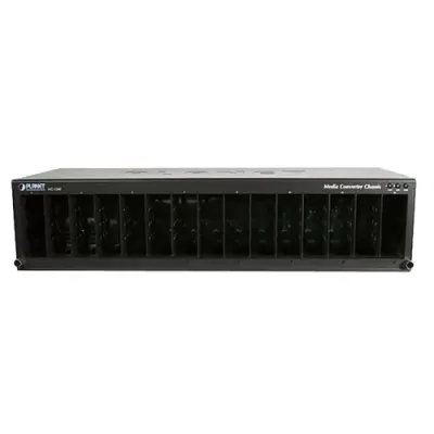 Planet - MC-1500 - 19″ 2.4U 15-Slot Media Converter Chassis (Fixed AC Power Supply)