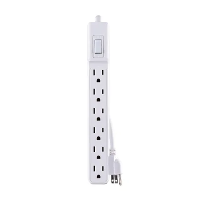 Cyber Power - MP1044NN - 2' Cord Power Strip 2-Pack 6 Outlets Per Strip 