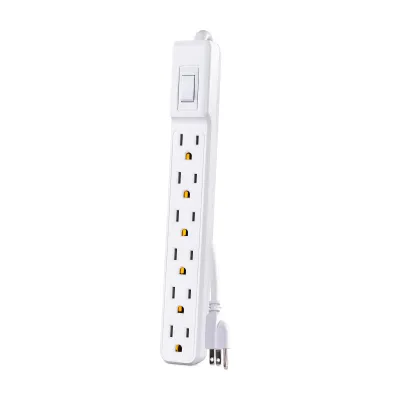 Cyber Power - MP1044NN - 2' Cord Power Strip 2-Pack 6 Outlets Per Strip 