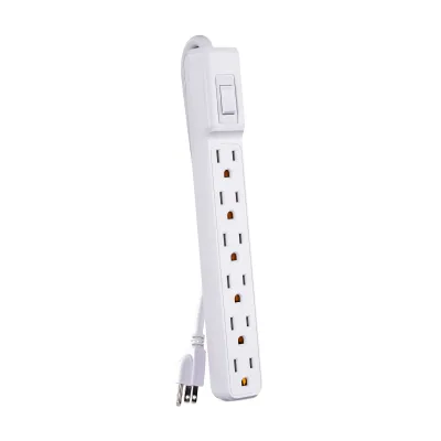 Cyber Power - MP1044NN - 2' Cord Power Strip 2-Pack 6 Outlets Per Strip 