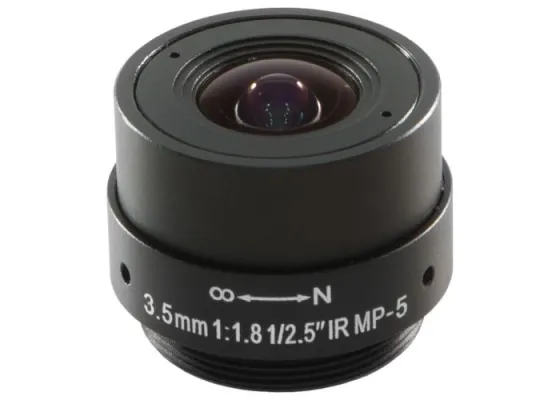 IDIS - MPL3.5 mm -  1/2.5-inch, F1.8, Fixed Iris Lens 