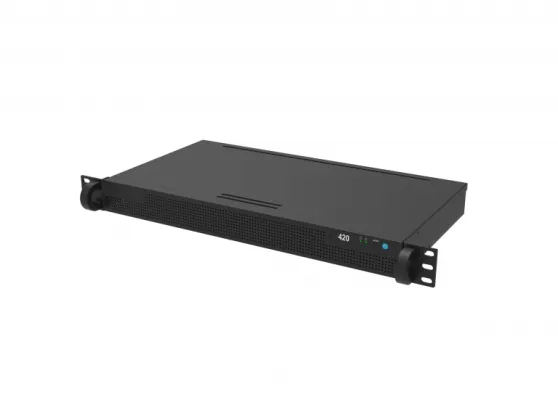 Hanwha - SKY-BR420-0 - CMVR 420 with 10TB (Rack Form Factor)
 1MP: 42CH, 4MP: 35CH, Analytics: 10CH, up to 2 LPR Cameras, 10TB HDD (50 days for 35 camera @ 1MP), VGA, HDMI, DP
 This product is subject to the Wisenet SKY agreement.