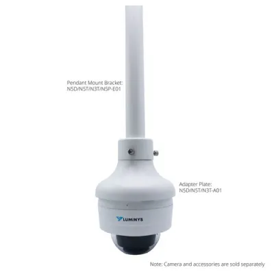 Luminys - N3D-8LA2 - N3-L Starter Series 8MP LumiLuxSmart IP Standard Size Dome 2.8 mm, IR, White-light LEDs, and Dual-mode