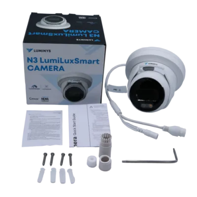 Luminys - N3T-4LA2 - N3-L Starter Series 4MP LumiLuxSmart IP Mini Size Turret 2.8 mm, IR, White-light LEDs, and Dual-mode