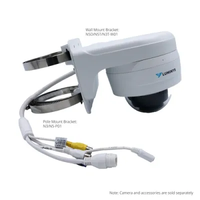 Luminys - N5D-12LA2 - N5-L Mainstream Series 12MP LumiLuxSmart IP Standard Size Dome 2.8 mm, IR, White-light LEDs, and Dual-mode