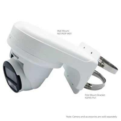 Luminys - N5T-12LA2 - 12MP Network LumiLuxSmart Series Turret Camera with 2.8 mm Lens, IR, White-light LEDs, Dual-mode