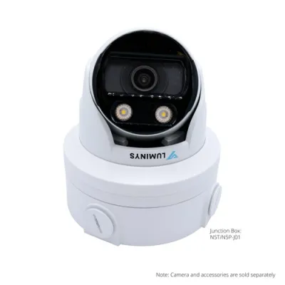 Luminys - N5T-12LA2 - 12MP Network LumiLuxSmart Series Turret Camera with 2.8 mm Lens, IR, White-light LEDs, Dual-mode