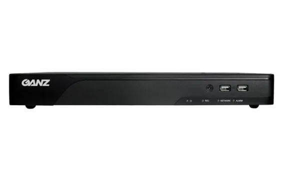 GANZ - NR-16F82-16P - 16ch-480fps @ 4K, 1U, 2 HDD slots, H.264/H.265, Built in POE