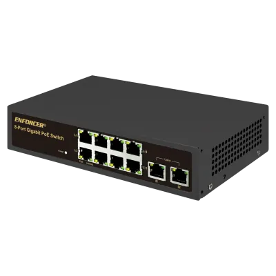 SECO-LARM - NS-508UT-GAQ - 8-Port Gigabit Unmanaged PoE+ Switch