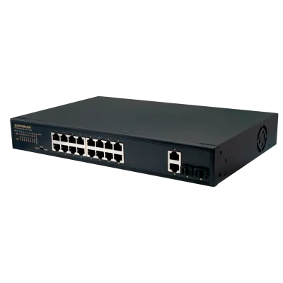 SECO-LARM - NS-516UT-GAQ - 16-Port Gigabit Unmanaged PoE+ Switch