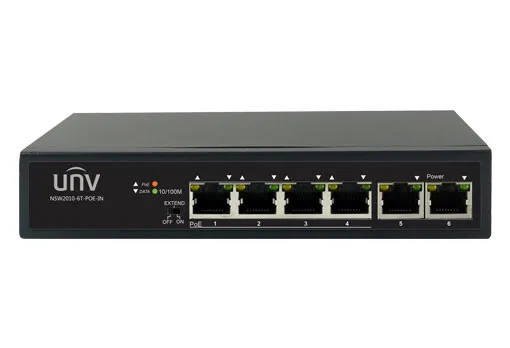 Uniview - NSW2010-6T-PoE-IN - Ethernet 4 Port PoE Switch