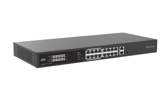 Uniview - NSW2020-16T1GT1GC-LPOE-IN - UNV Ethernet 16 Port 135W Low Power PoE Switch