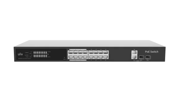 UNV - NSW3000-17GT1GP1GC-POE-IN - 16 Giga Port 250W Cloud Managed Ethernet PoE Switch