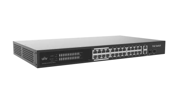 UNV - NSW3000-25GT1GP1GC-POE-IN -  24 Giga Port 370W Cloud Managed Ethernet PoE Switch