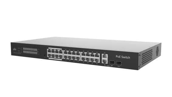 UNV - NSW3000-25GT1GP1GC-POE-IN -  24 Giga Port 370W Cloud Managed Ethernet PoE Switch