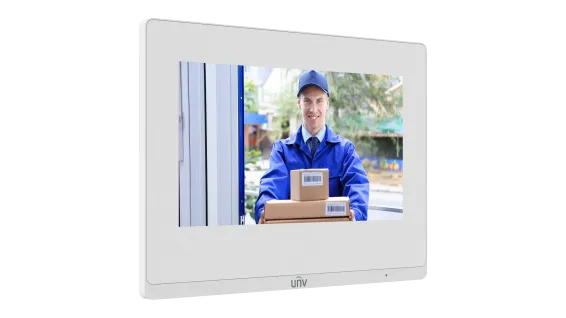 UNV - OEI-372S-H-W-Z - Wall Mounted 7-inch Indoor Station
(Open wire installation)