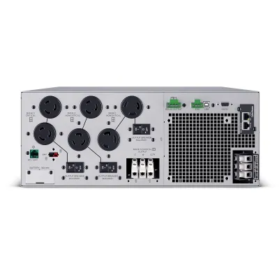 CYBERPOWER - OL10KRTHD - 10KVA/10KW, High Density, Online Double-Conversion, PF=1, 4U rack/tower, 200-240V Input Hardwire, 200-240V Output, 4 NEMA L6-20R, 2 NEMA L6-30R, Color Matrix LCD, USB, Serial, EPO, Optional RMCARD205, 3 year warranty