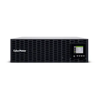 CYBERPOWER - OL5KRTHDL - 5KVA/5KW, High Density, Long Run Time, Online Double-Conversion, PF=1, 3U rack/tower, 200-240V pre-installed Input Power Cord w/HW Option, 200-240V Output, 2 NEMA L6-20R, 2 NEMA L6-30R, Color Matrix LCD, USB, Serial, EPO, RMC
