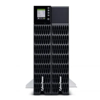 CYBERPOWER - OL8KRTHD - 8KVA/8KW, High Density, Online Double-Conversion, PF=1, 4U rack/tower, 200-240V Input Hardwire, 200-240V Output, 4 NEMA L6-20R, 2 NEMA L6-30R, Hardwire, Color Matrix LCD, USB, Serial, EPO, RMCARD205 optional, 3 year warranty